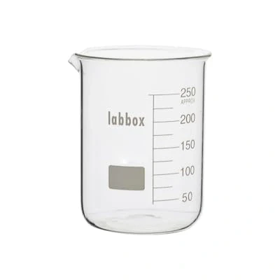 Image de Bécher forme basse, LBG 3.3. Verre Borosilicaté. 250ml, 1 unité