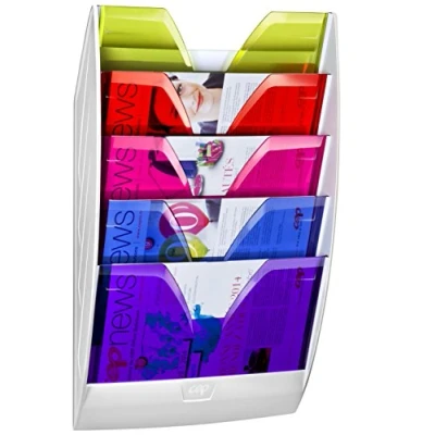 Image de CEP 1201540811 154 M HM Présentoir mural magnétique/Trieur magnétique avec 5 compartiments Blanc/Multicouleur
