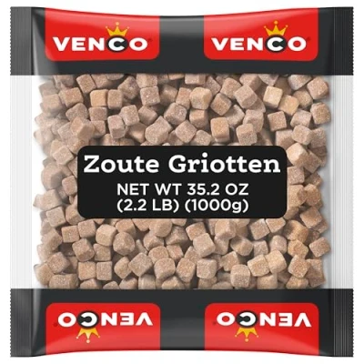 Image de Venco Soft Salt Salmiak Liquorice cubes (Zoute griotten) 1kg