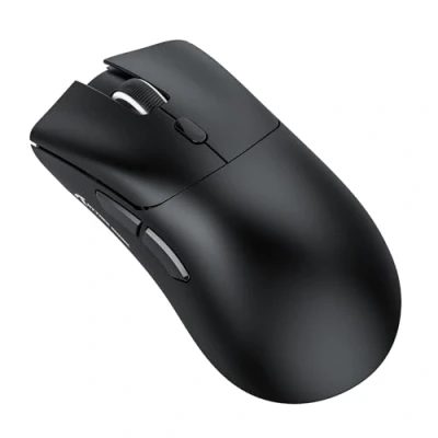 Image de ATTACK SHARK R1 Souris Superlight 59 G, capteur de Jeu PixArt PAW3311, sans Fil/Filaire BT/2,4 6 DPI réglables jusqu&#039;à 18 000, Batterie 65 Heures (Noir)