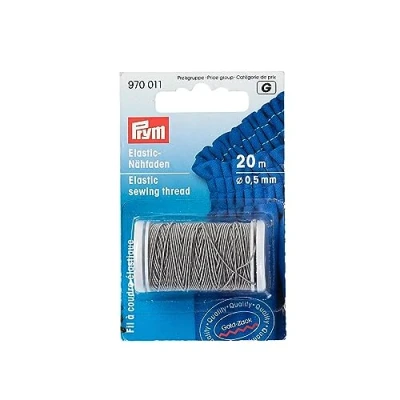 Image de Prym Elastic Cousing Gris Clair (0,5 mm, 20 m) Fil 1 unité