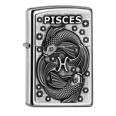 Image de Zippo 2006500 PL 207 Pisces Briquet V19 en Laiton Design 5,83,81,2