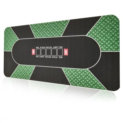 Image de M.Y Professional Poker Mat 180cm x 90cm 10 Player Texas Hold&#039;em Table Top Layout Includes Portable Carry Bag