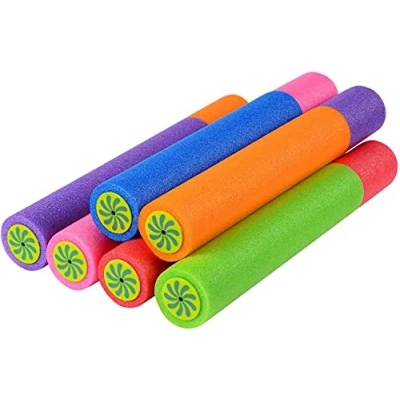 Image de KAHEIGN 6Pcs Pistolets à Eau pour Tout Petits, 33cm Pistolet en Mousse De Couleurs Mélangées Jouets Plage Jet d&#039;eau Party Favors Pool Garden Outdoor (6 Couleurs)
