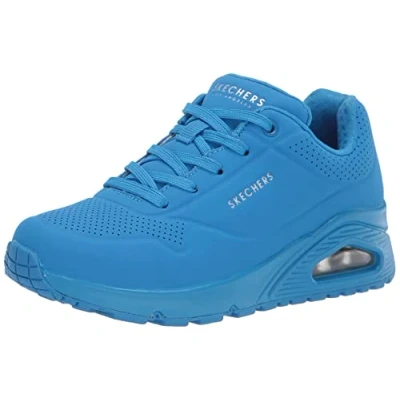 Image de Skechers Sport UNO Baskets basses, Femme, Taille: 39.5, Blu Matière synthétique