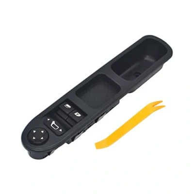Image de Bouton Leve Vitre 207 ZEALfix 6554.QC Commande Reglage Retroviseur Electrique Fenetre Interrupteur pour C3 Peuge ot CC SW (Avant Gauche) 13 points