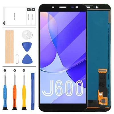 Image de LADYSON Pour Samsung Galaxy J6 2018 J600 Écran de Remplacement SM J600FN LCD Display J600L J600N J600G/DS J600F Digitizer Tactile Panneau D&#039;affichage Assemblée Pièces Réparation [Non