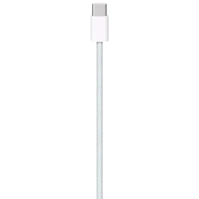 Image de Gevlochten USB C naar oplaadkabel 1 meter de Original Apple Mètre / Blanc Textile