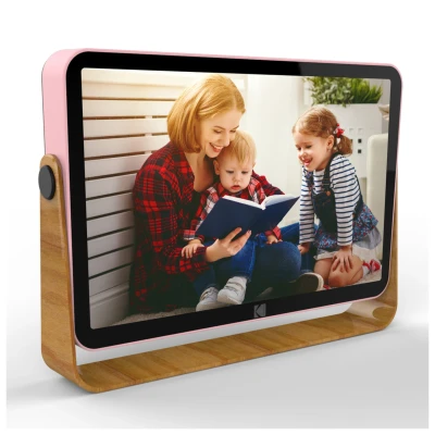 Image de KODAK 10 Pouces En bois Cadre photo numérique avec diaporama automatique et mémoire intégrée Intégré Li batterie Or rose Neuf