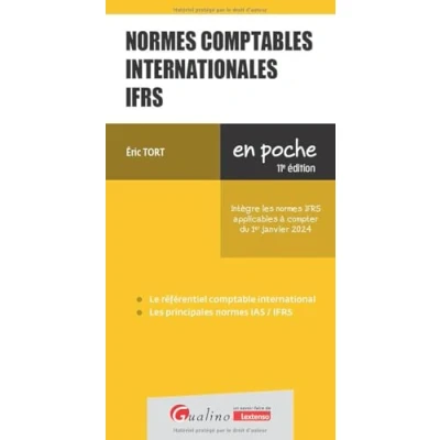 Image de normes comptables internationales IFRS: Intègre les IFRS applicables à compter du 1er janvier 2024
