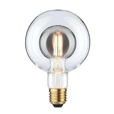 Image de Paulmann 28766 Lampe LED Inner Shape G95 Globe 4 watts gradable Ampoule Verre fumé Lumière efficace Blanc chaud 2700 K E27