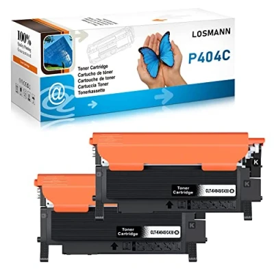 Image de LOSMANN Toner Compatible pour Samsung P404 CLT P404C 404S K404S C404S M404S Y404S Xpress SL C430W C480FW C480W C480 C430 C480FN C433 (2 Noir)