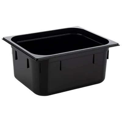 Image de APS 82068 GN 1/3 Réservoir Gastronorm en polycarbonate, dimensions 325 x 175 mm/hauteur 65 mm/volume 2,4 litres, noir