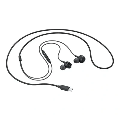 Image de Lot de 10 Ecouteurs intra auriculaires filaires, micro intégré, Son AKG, USB type C Noir Neuf