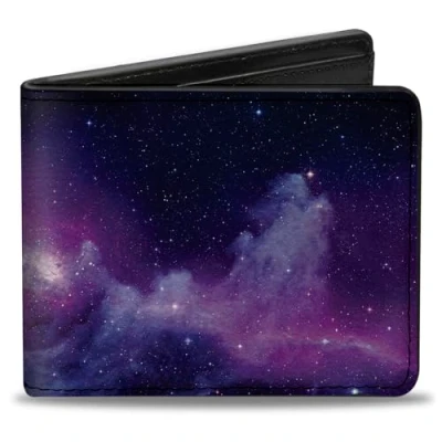 Image de Buckle Down Portefeuille à Deux Volets pour Homme Galaxy Bi Fold, Multicolore, 10,2 cm x 3,5 \