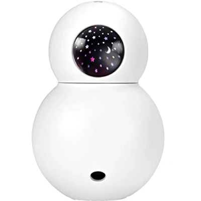 Image de Alecto BC 21 Humidificateur d&#039;air Bébé pour chambre d&#039;enfant Humidification de la pièce avec un diffuseur d&#039;arômes l&#039;air et lumière nocturne projection Blanc