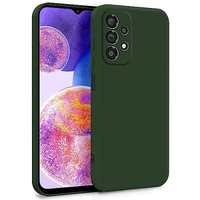 Image de MyGadget Coque pour Samsung Galaxy A23 5G Case TPU Souple &amp; Soft avec Doublure Microfibre Cover Protection Extra Fine Légère Olive