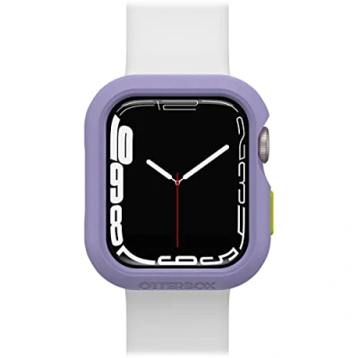 Image de OtterBox All Day Bumper pour Apple Watch Series 9/8/7 41mm, Antichoc, anti chute, élégant étui de protection Watch, protège l&#039;écran et les bords, Violet/Jaune