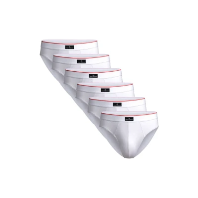 Image de Danish Endurance 6 PACK Ultracomfort Slip, Homme, Taille: Large, White