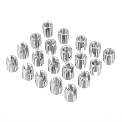 Image de FTVOGUE 20pcs Insert fileté autotaraudeur à visser, de réparation filetage en acier inoxydable M8 x 15mm