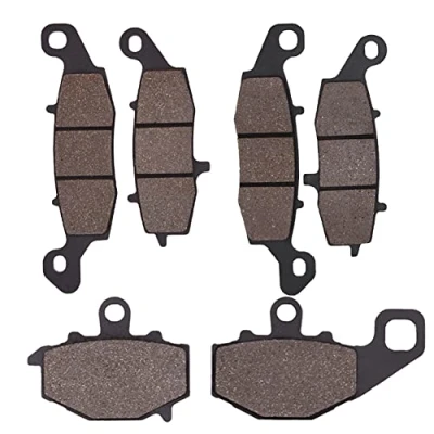 Image de Cyleto Plaquettes de frein avant et arrière pour Kawasak i KLE650 KLE 650 Versys 2007 2014 ER 6f EX 2006 2011 ZR 750 2004 2005