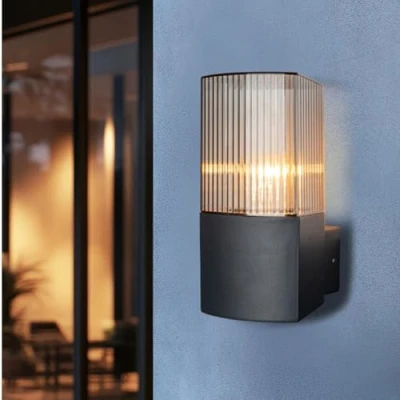 Image de Miratic Applique Murale et Extérieure Luminaire Extérieur Moderne E27 Design pour Jardin Terrasse IP54 Aucune Ampoule Incluse (avec détecteur de mouvement)