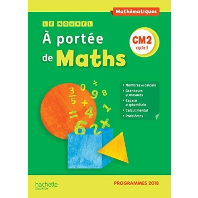 Image de Le Nouvel A portée de maths CM2 Manuel élève Edition 2019 Livre d’occasion Correct