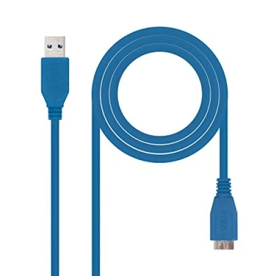 Image de Nanocable 10.01.1101 BL câble USB 3.2 Gen 1 (3.1 1) m A Micro B Bleu Neuf