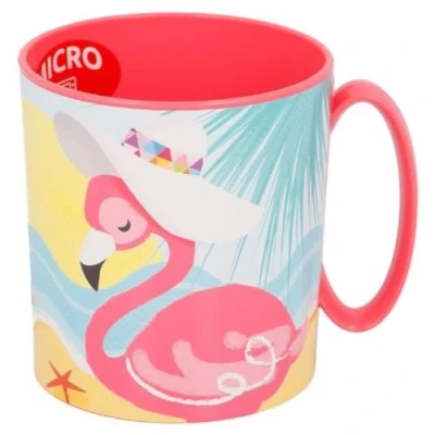 Image de ALMACENESADAN, 5221 Tasse passe au micro ondes, capacité 350 ml, produit réutilisable, flamants roses