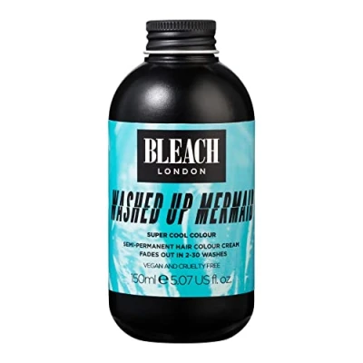 Image de Bleach London Washed Up Mermaid Colour Teinture semi permanente pour cheveux Turquoise vif 150 ml