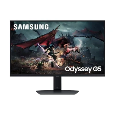 Image de Samsung Ecran PC Odyssey G50D 27’’ 180Hz, 1ms, Dalle Fast IPS, Résolution QHD:2560x1440, Contraste 1000:1, AMD FreeSync, Auto Source Switch +, HDR400, Pied ajustable, DisplayPort, HDMI, LS27DG502EUXEN