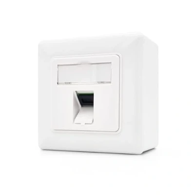 Image de maintec Simplex SC APC/SC APC Keystone Boîte de jonction à fibre optique Montage en saillie Convient pour FTTH Blanc