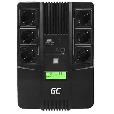 Image de Onduleur externe Green Cell UPS USV 600VA Line Interactive AVR USB/RJ45