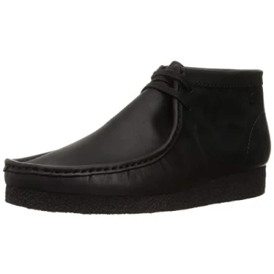 Image de Clarks Homme Shacre Boot Bottine Chukka, Cuir Noir, 44 EU
