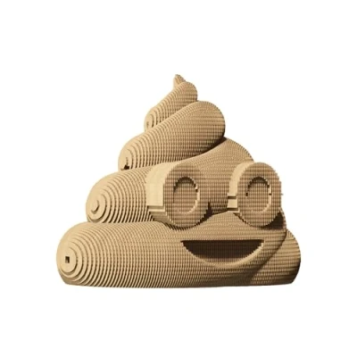 Image de Ensemble de Puzzle 3D CARTONIC Poop en Carton Le se transforme Une Figure Relief Tous Les âges 106 Piece Cardboard Jigsaw