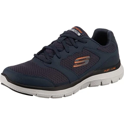 Image de Skechers Sport Baskets basses, Homme, Taille: 45, Navy Cuir et textile