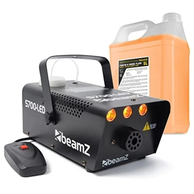 Image de Machine à Fumée BeamZ S700 LED avec Effet de Flamme Noir 700W