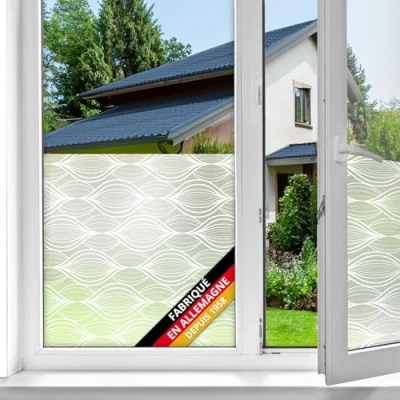 Image de d c fix film fenêtre anti regard électrostatique premium Charis opaque adhésif et décoratif brise vue cache pour vitre, vitrage, douche 45 cm x 1,5 m