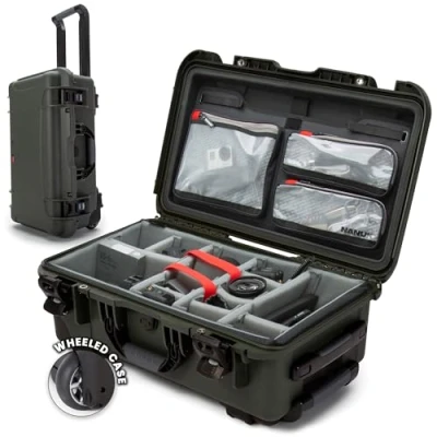 Image de Nanuk 935 Valise Rigide étanche avec Gepolsterten Trennwänden und Organizer für Deckel Olive