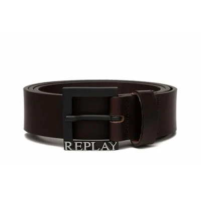 Image de Replay Ceinture en cuir pour homme, marron Three 112 (marron), 95