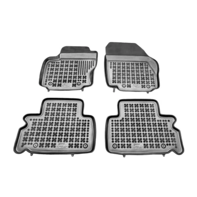 Image de REZAW PLAST 200609 Ensemble de tapis sol Caoutchouc avant et arrière 4 noir Sur mesure FORD: Galaxy Mk2 MPV, S Max Mk1