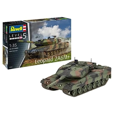 Image de Revell Leopard 2 A6M+ Tank 03342 Maquette en Plastique Non construit ou Peint à l&#039;échelle 1/35, Multicolore