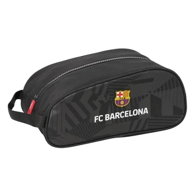 Image de Safta F.C. Barcelona Black Sac à Chaussures Ovale, Multifonction, pour Sport, extrascolaire, Football, Confortable et Polyvalent, 34 x 18 15 cm, Couleur Noire, Noir, Estándar, Décontracté