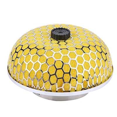 Image de KIMISS Voiture Nettoyeur de Filtre D&#039;entrée d&#039;air D&#039;admission Gaze mousse Champignon Haut Débit Universel(Jaune)