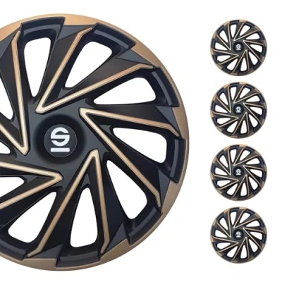 Image de SPARCO Verese SPC1680GDBK Enjoliveurs 16Pouces doré, noir
