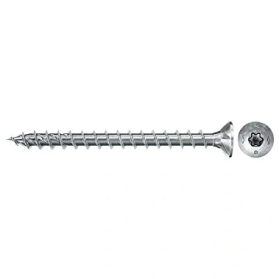 Image de fischer Vis à bois PowerFast II 3,5x25 Tête fraisée, empreinte TX, zingué blanc, filetage total/Boite de 200
