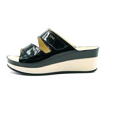 Image de Vital Lara, Sandales Bout Ouvert Femme Noir Noir/Noir, 37 EU