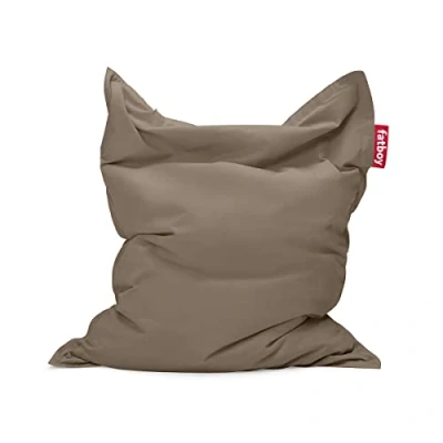 Image de Fatboy® The Original Stonewashed Pouf Poire Bean Bag/Coussin/Fauteuil/canapé d&#039;intérieur XXL Taupe 180 x 140 cm