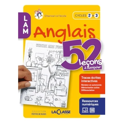 Image de 52 leçons à manipuler en anglais: Cycles 2 et 3. Avec ressources numériques