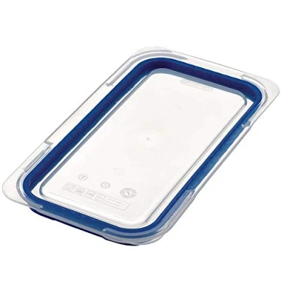 Image de Araven GP582 Lot de 6 couvercles en ABS GN 1/3 Bleu 325 x 176 mm